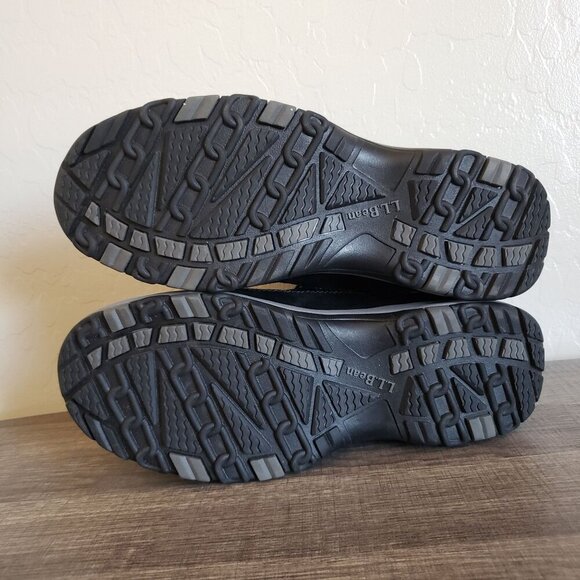 L.L.Bean Tek 2.5 Waterproof Suede Hiking Boots Black Size Men's 8.5 Hook & Loop - Picture 10 of 12